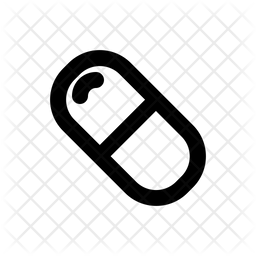 256x256 Medical Capsule Icon Of Line Style