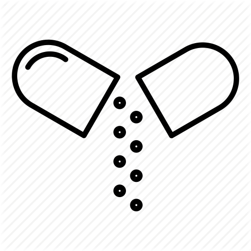 512x512 Capsule, Medicate, Medicine, Pharmacy, Pill, Solid Pill Capsule Icon