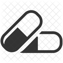256x256 Capsule Icon Of Glyph Style
