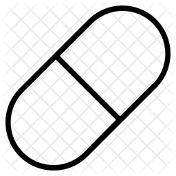 256x256 Capsule Icon Of Line Style