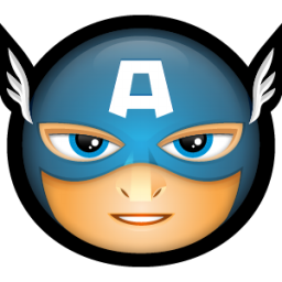 256x256 Avengers Captain America Icon Avengers Superhero Avatar Iconset