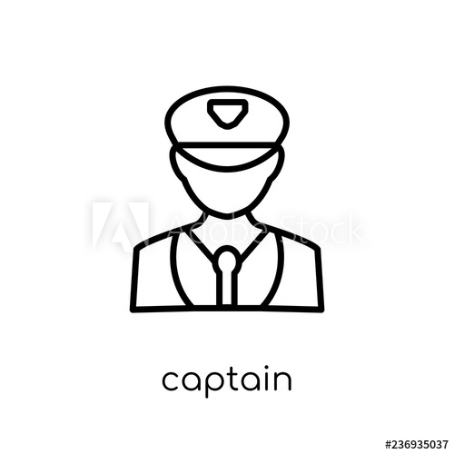 500x500 Captan Trendy Modern Flat Linear Vector Captan