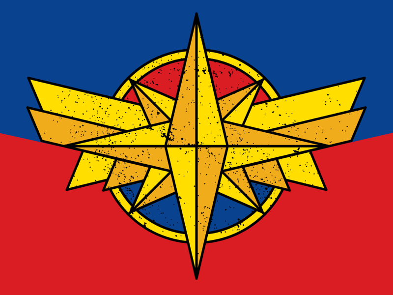 800x600 Captain Marvel Emblem