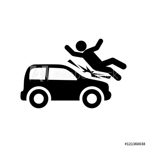 500x500 Car Accident Icon Illustration