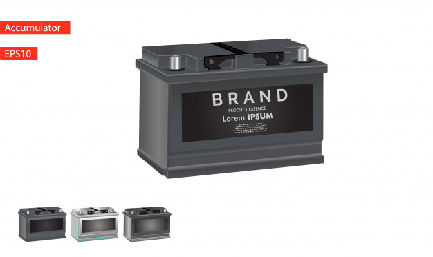 626x372 Car Battery Icon Isolated On White Background Vector Premium