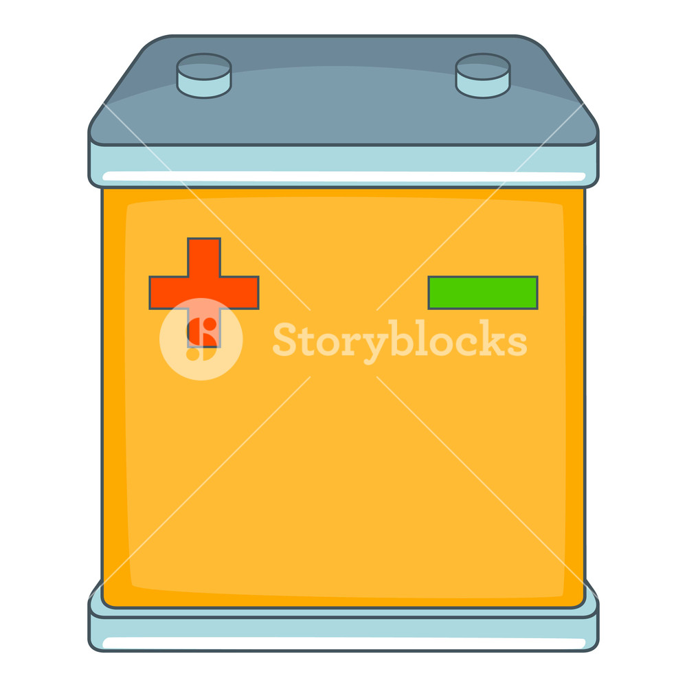 1000x1000 Car Battery Icon Cartoon Illustration Of Car Battery Vector Icon