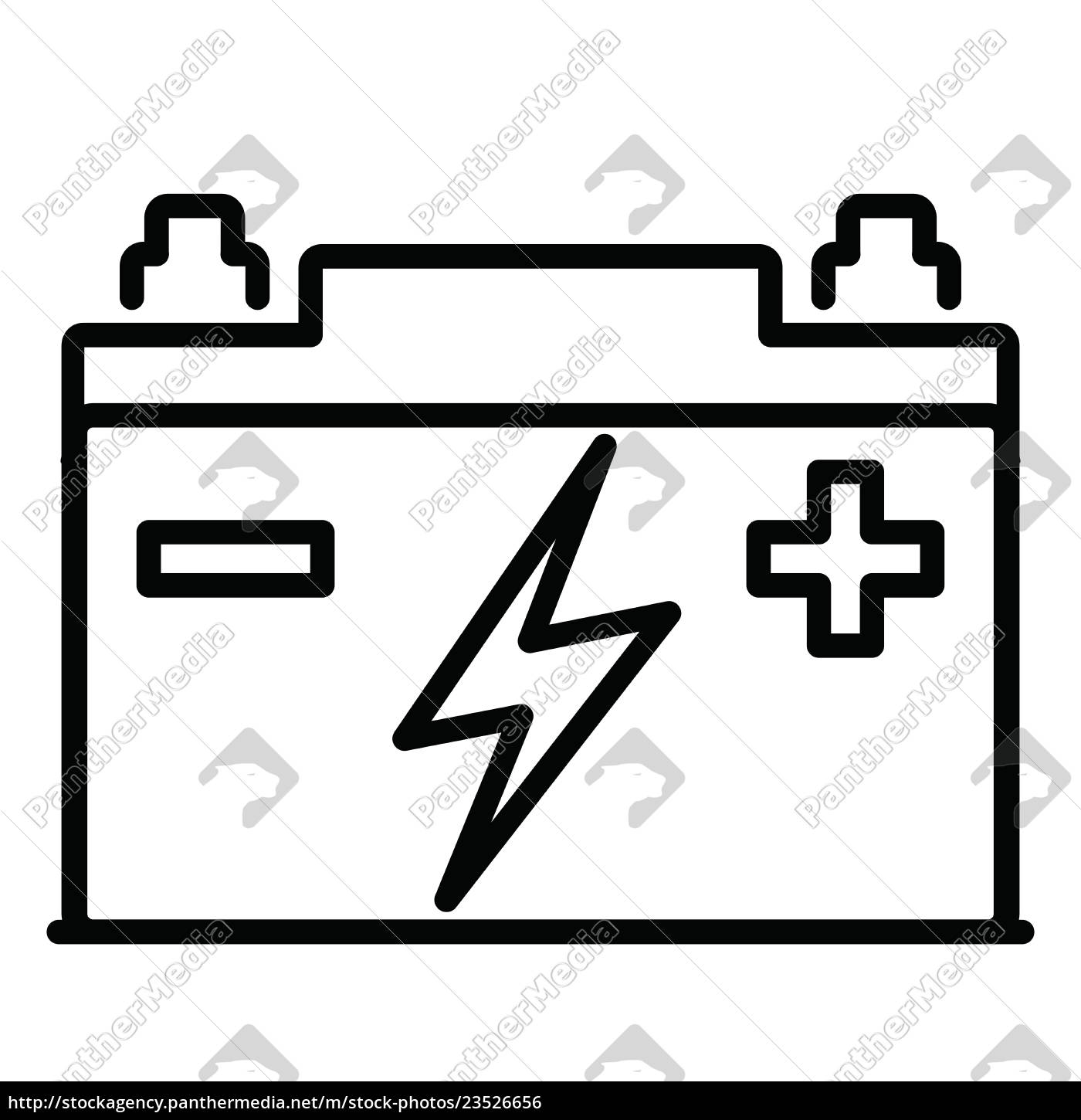 1400x1450 Car Battery Icon On White Background