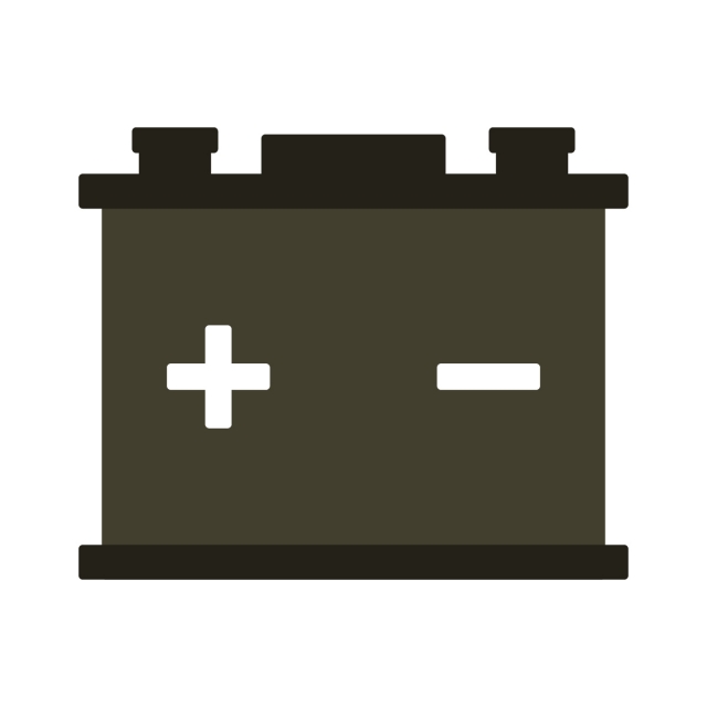 640x640 Car Battery Icon, Power, Vector, Art Png And Vector