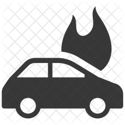 256x256 Car Crash Icon Of Glyph Style