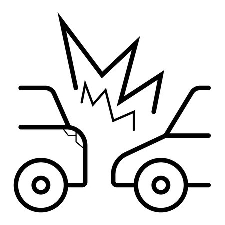 450x450 Car Crash Icon Royalty Free Vector Graphics