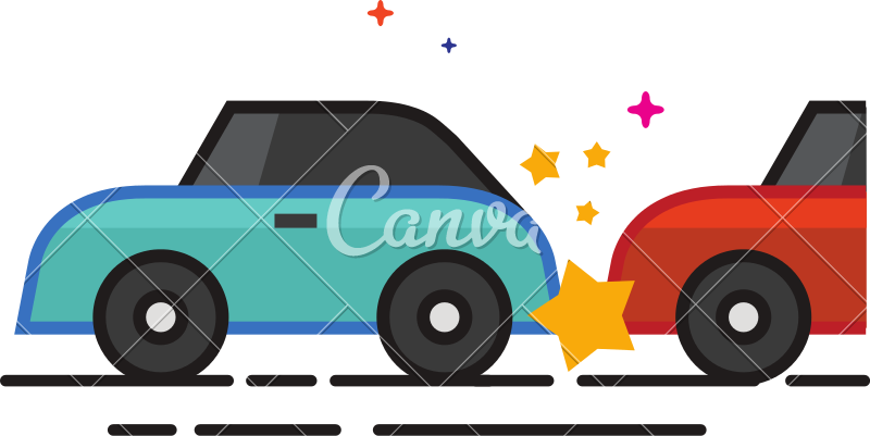 800x401 Flat Color Icon Car Crash
