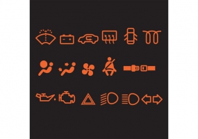 285x200 Car Dashboard Icons Free Vector Graphic Art Free Download