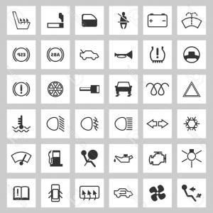 300x300 Photostock Vector Car Dashboard Icons Set Studiogrfx
