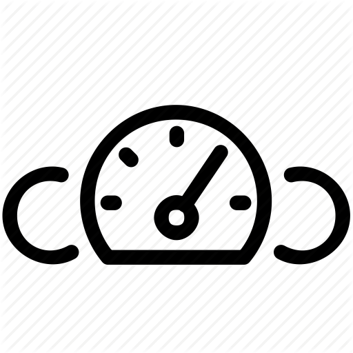 512x512 Car, Dashboard, Gauge, Odometer, Speed, Speedometer Icon