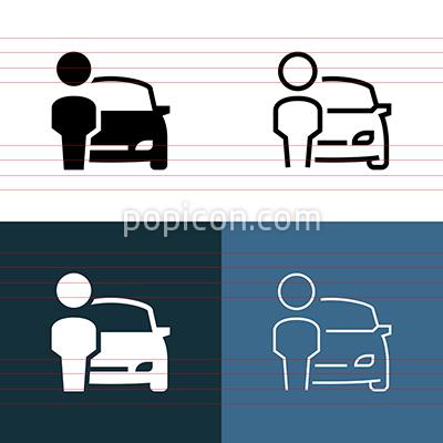 400x400 Car Dealer Icon Set