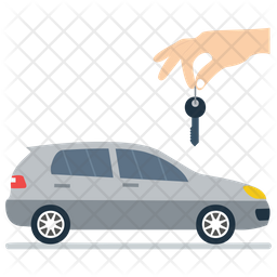 256x256 Car Dealer Icon Of Flat Style