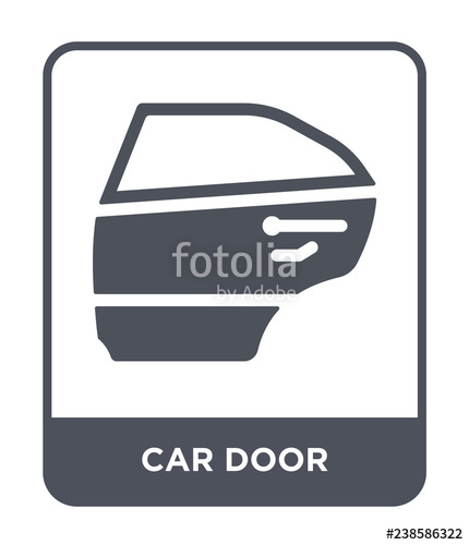 430x500 Car Door Icon Vector Stock Image And Royalty Free Vector