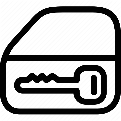 512x512 Car, Door, Key, Lock, Security Icon