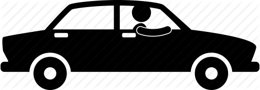 512x178 Car, Driver, Driving, Man, Person, Testing Icon