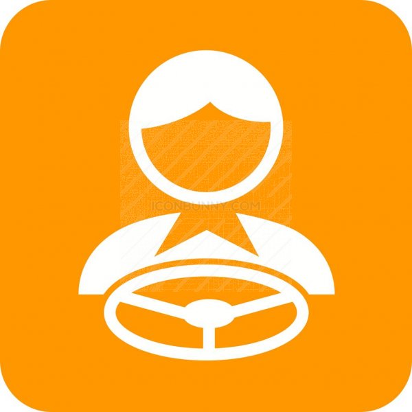 600x600 Driving Flat Round Corner Icon
