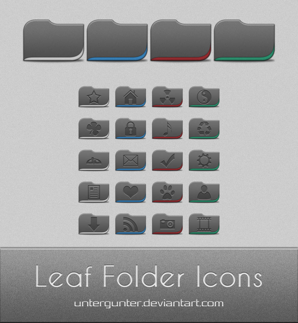1200x1300 Leaf Folder Icons