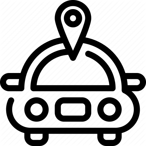 512x512 Car, Gps, Location, Map, Navigation, Pin, Vehicle Icon