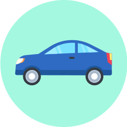 256x256 Car Icon Flat