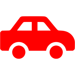 256x256 Red Car Icon