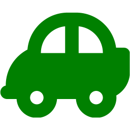 256x256 Green Car Icon