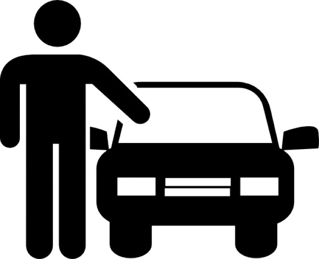626x509 Man With Car Icons Free Download
