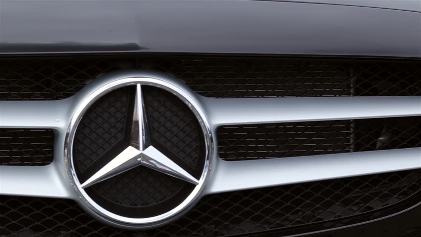 852x480 Front Car Icon Mercedes Benz In Stock Footage Video