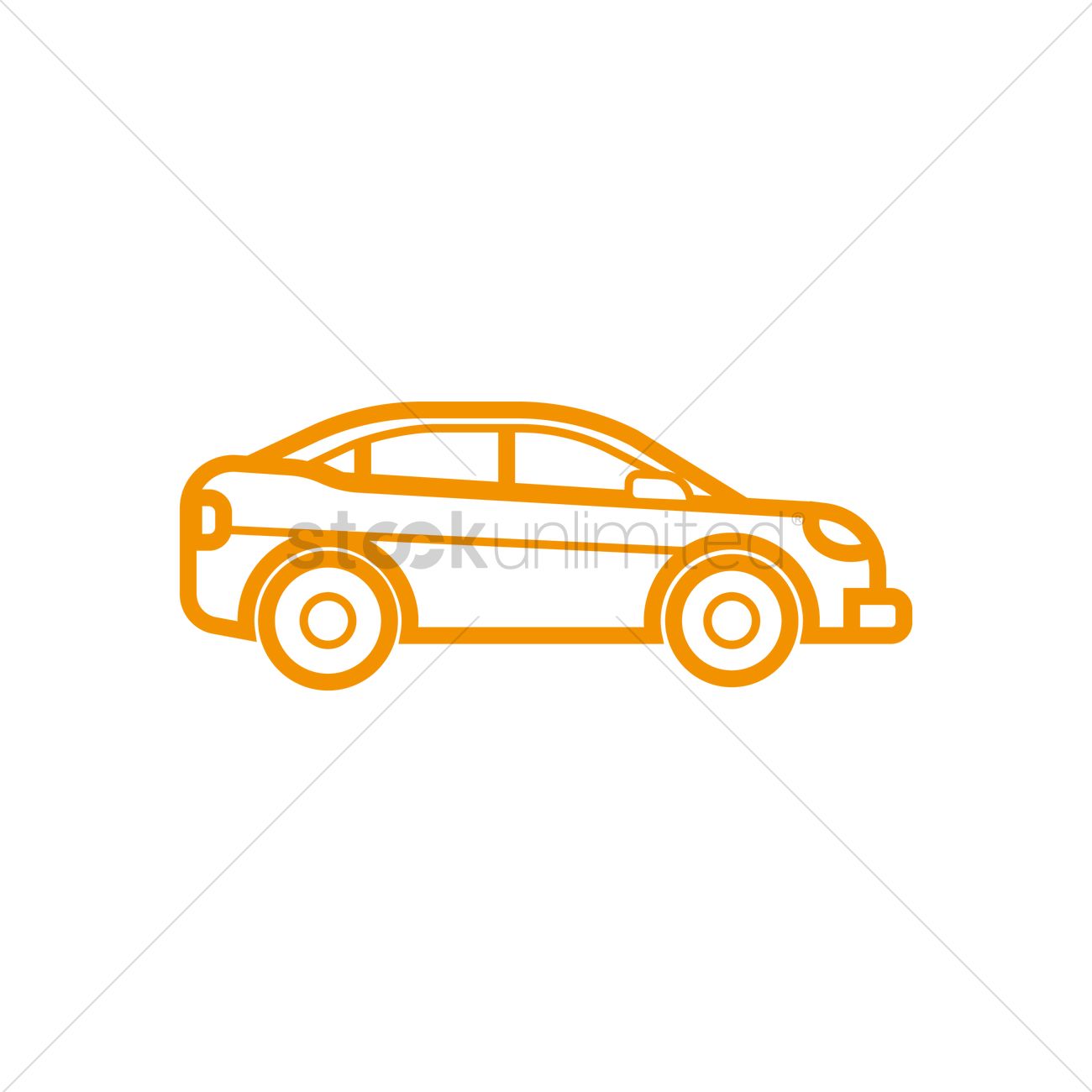 1300x1300 Car Icon Vector Image
