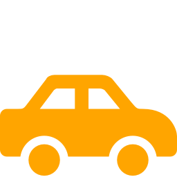 256x256 Free Orange Car Icon