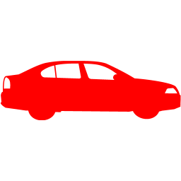 256x256 Red Car Icon