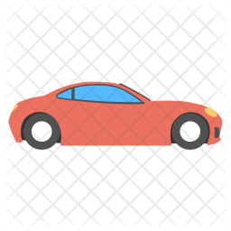 256x256 Car Icon Of Flat Style