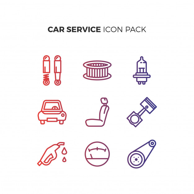 626x626 Car Service Icon Pack Vector Premium Download