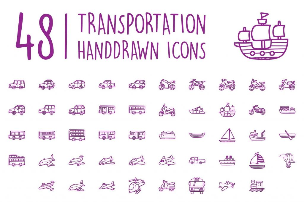 1024x683 Ultimate Hand Drawn Icon Pack