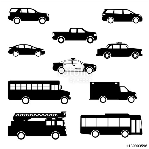 500x500 Vehicle Icon Pack Stock Image And Royalty Free Vector