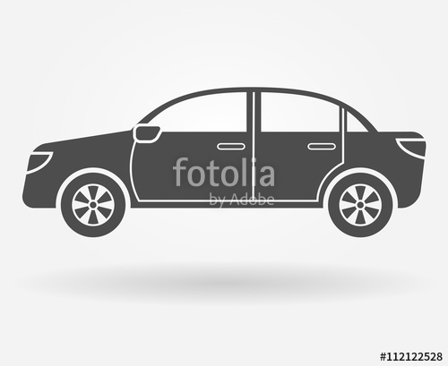 500x409 Car Icon Side View Stock Image And Royalty Free Vector