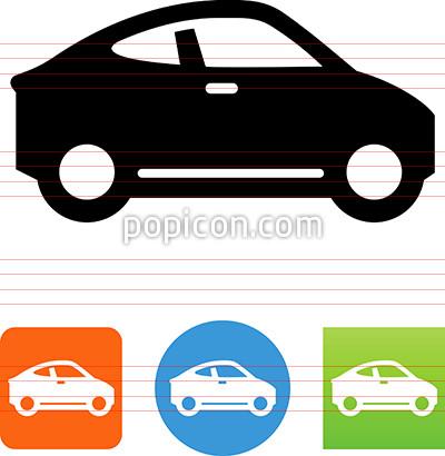 400x410 Compact Car Side View Icon