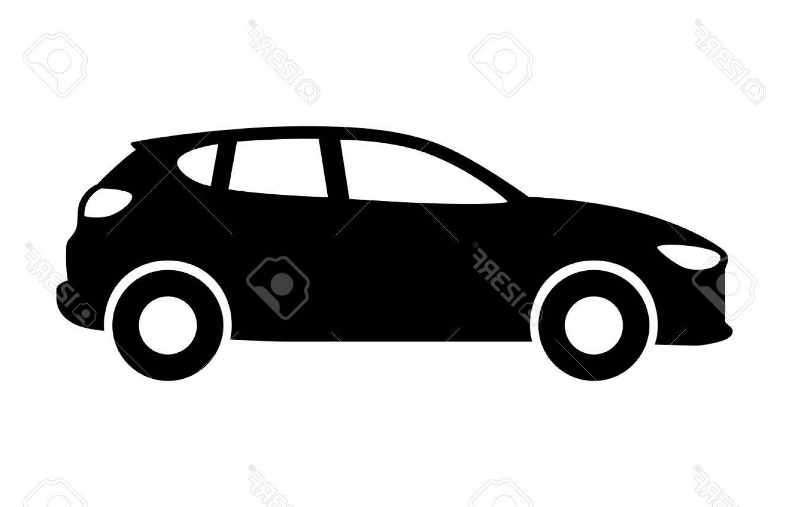 1560x1002 Photostock Vector Compact Crossover Hatchback Vehicle Or Suv Side