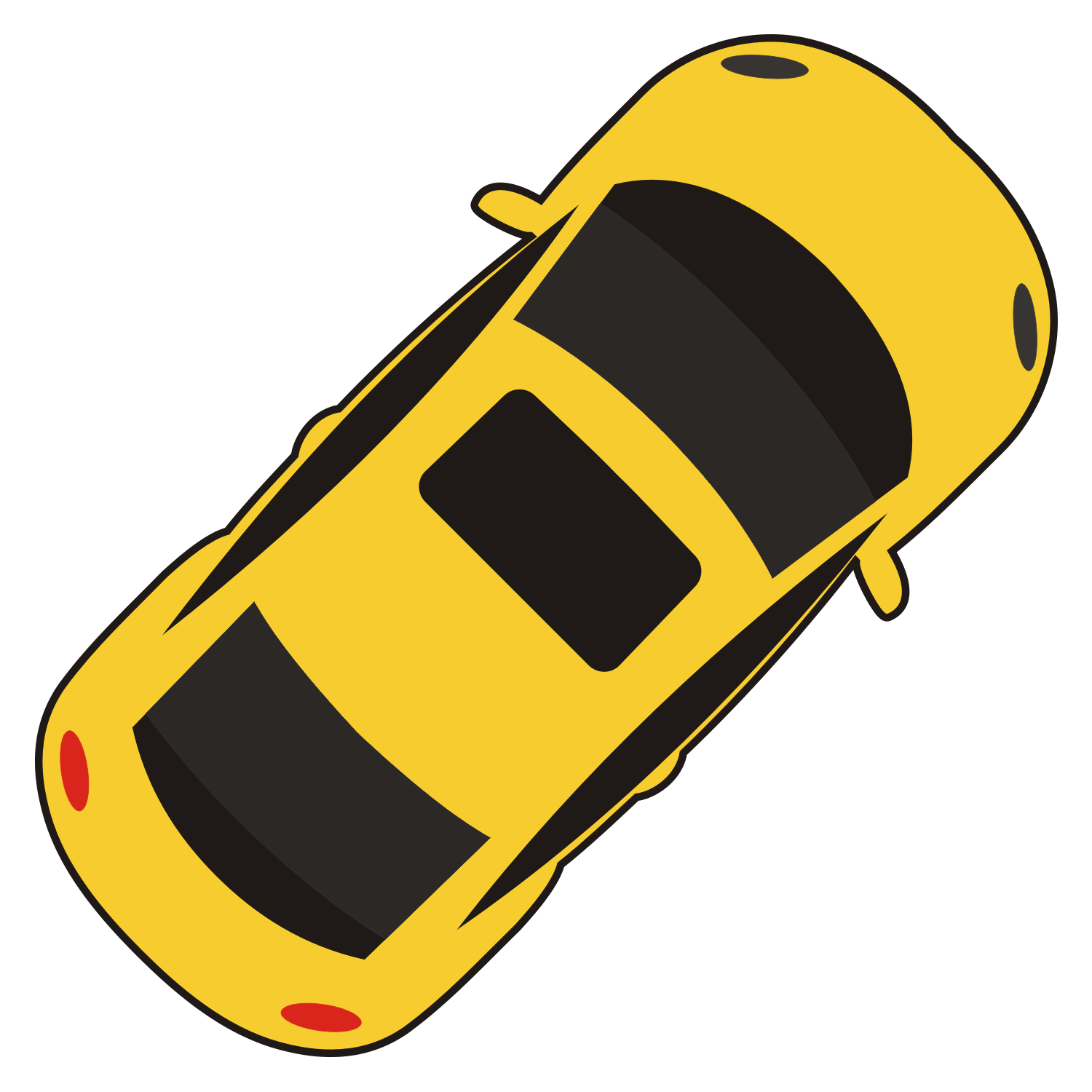 1500x1500 Car Icon Top View