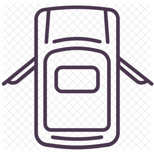 512x512 Car, Service, Vehicle, Travel, Top, View Icon Of Line Style