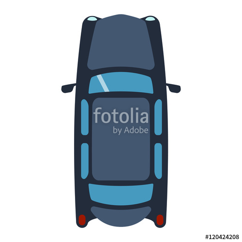 500x500 Vector Car Vehicle Icon Top View From Above Car Top View Some