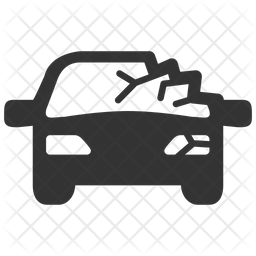 256x256 Car Insurance Icon Of Glyph Style