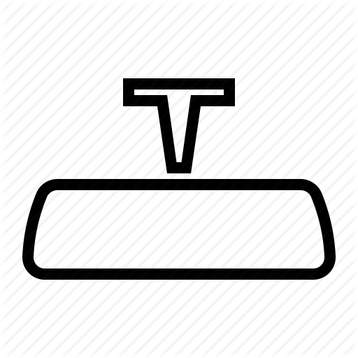 512x512 Automobile, Car, Interior, Mirror, Rearview, Universal Icon