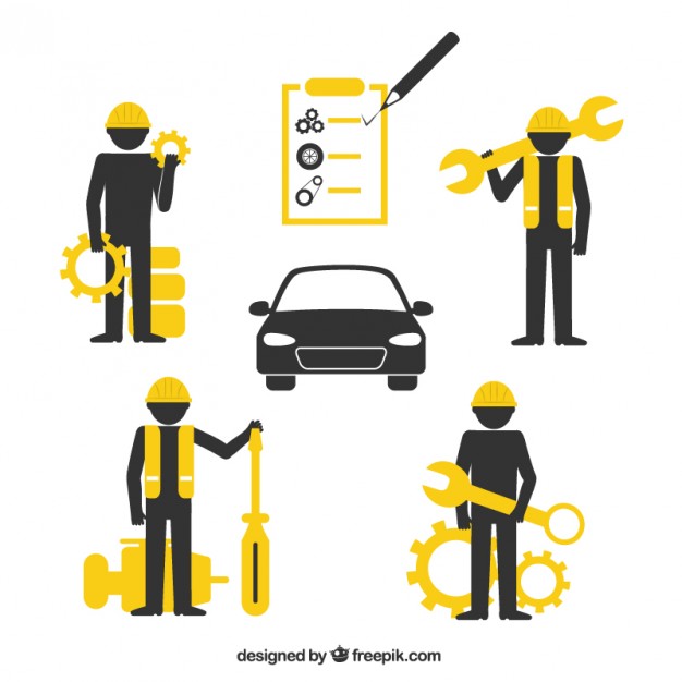 626x626 Garage Icons Vector Free Download