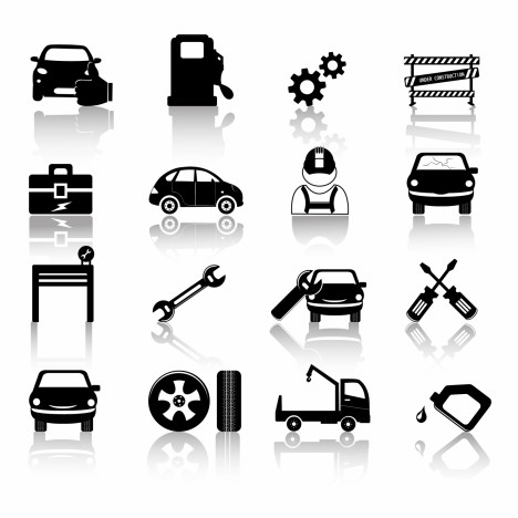 468x468 Auto Mechanic Icons Vectors Stock In Format For Free Download
