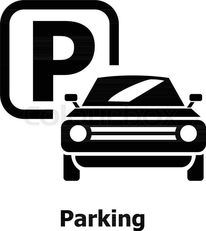 714x800 Parking Icon Simple Illustration Of Stock Vector Colourbox