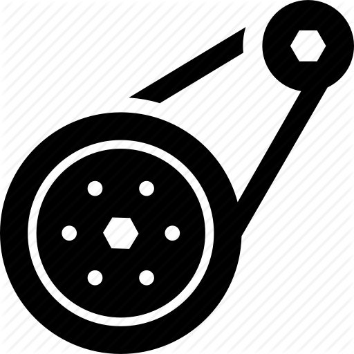 512x512 Auto Parts, Automotive, Belt, Engine, Flywheel, Timing Belt Icon